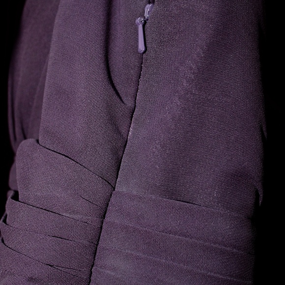 Bill Levkoff Plum Bridesmaid Dress - Size 10 - Picture 7 of 8